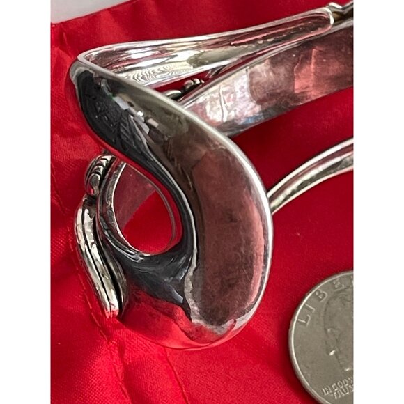 BARRY KIESELSTEIN CORD Sterling Alligator Cuff Bracelet with Diamond Eyes Vintag - Picture 8 of 9